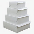 White Standard Cake Boxes | Standard (4") And Deep (5") Heights | (4" - 14")