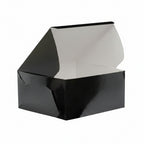 Black Cake Boxes | Standard (4") Heights | (10" - 14")