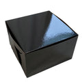 Black Cake Boxes | Standard (4") Heights | (10" - 14")