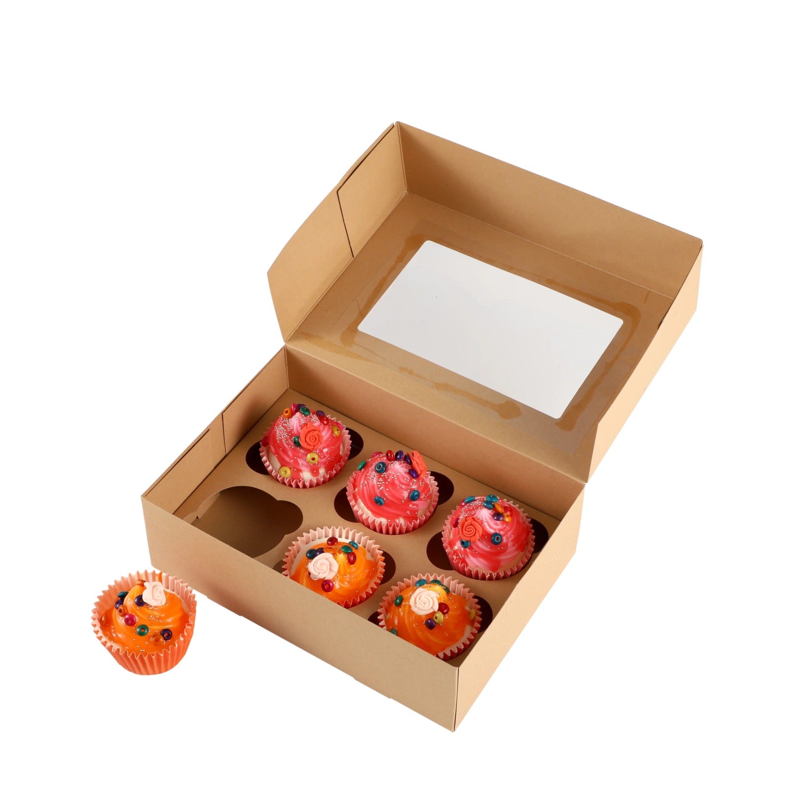 Brown Cupcake Boxes