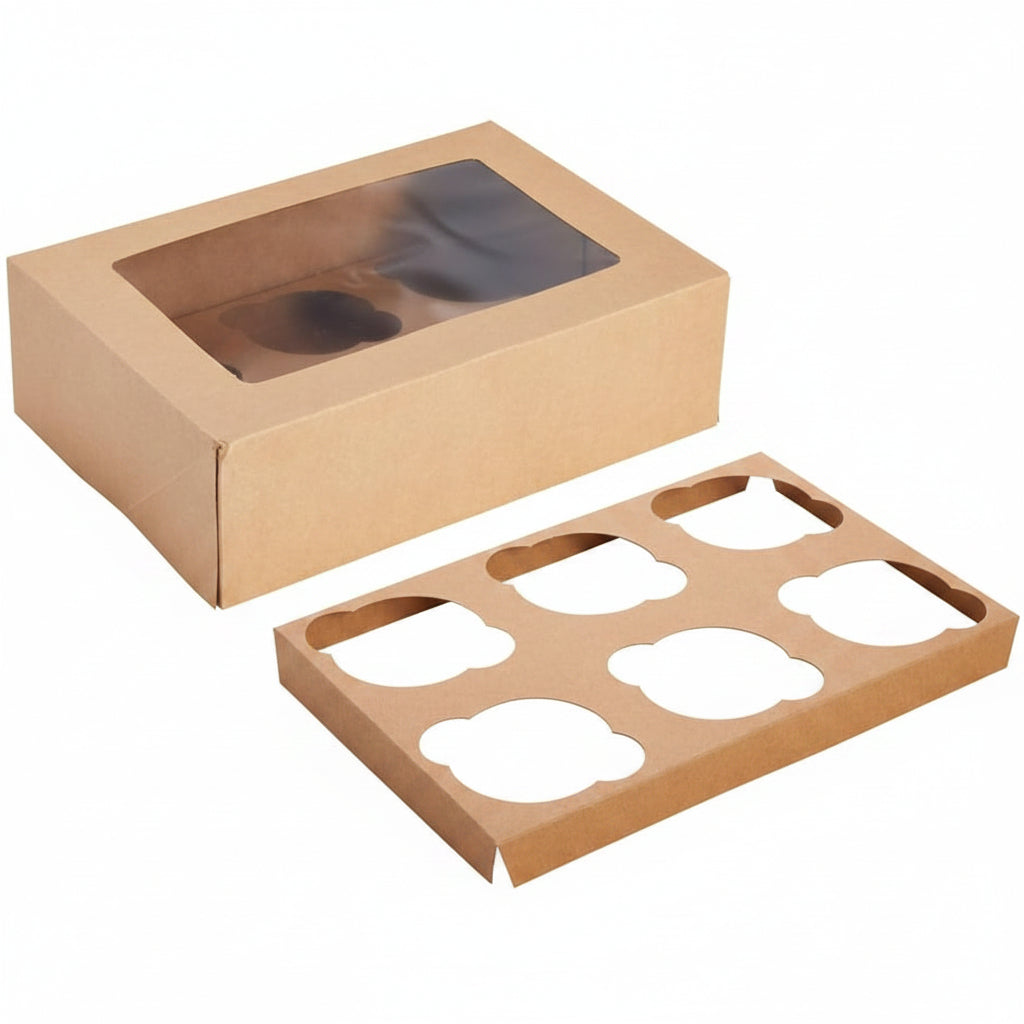 Brown Cupcake Boxes