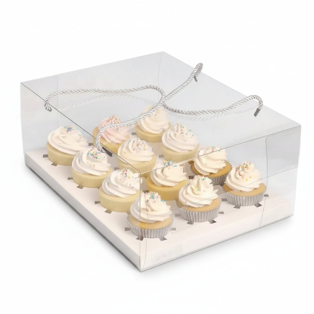 12 hole Clear Cupcake Boxes