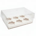 6 Hole Clear Cupcake Box