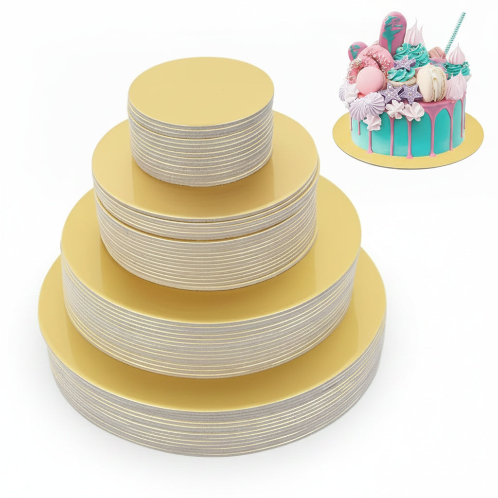 Thin Round Gold Boards