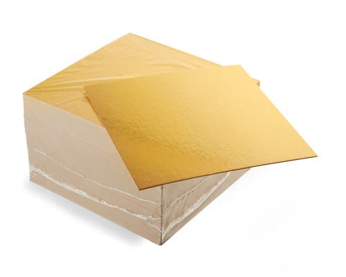 Square Thin Gold Cake Board