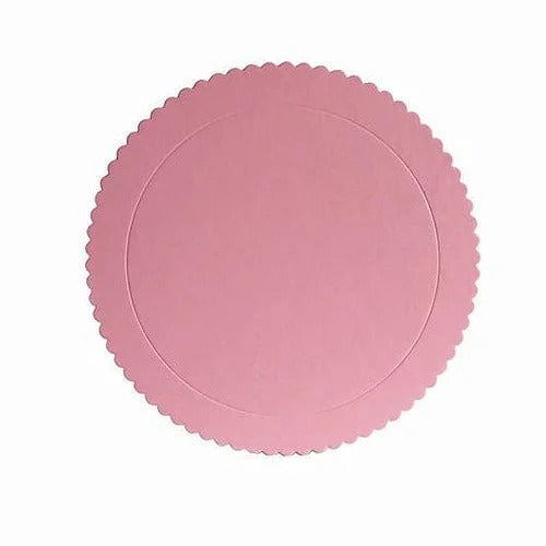 Rose Gold  Scalloped Round Boards