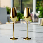 Gold Champagne Glasses