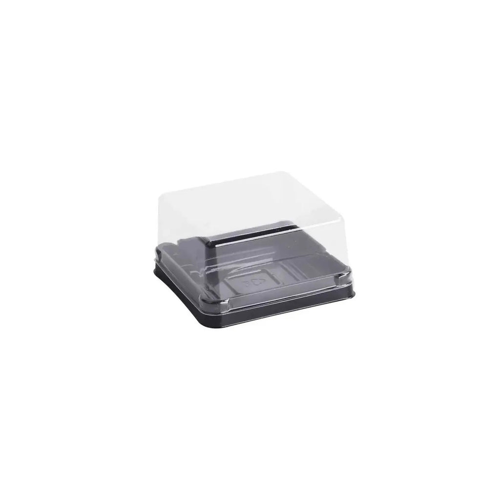 Square 4" Clear cake container