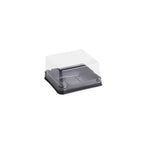 Square 4" Clear cake container