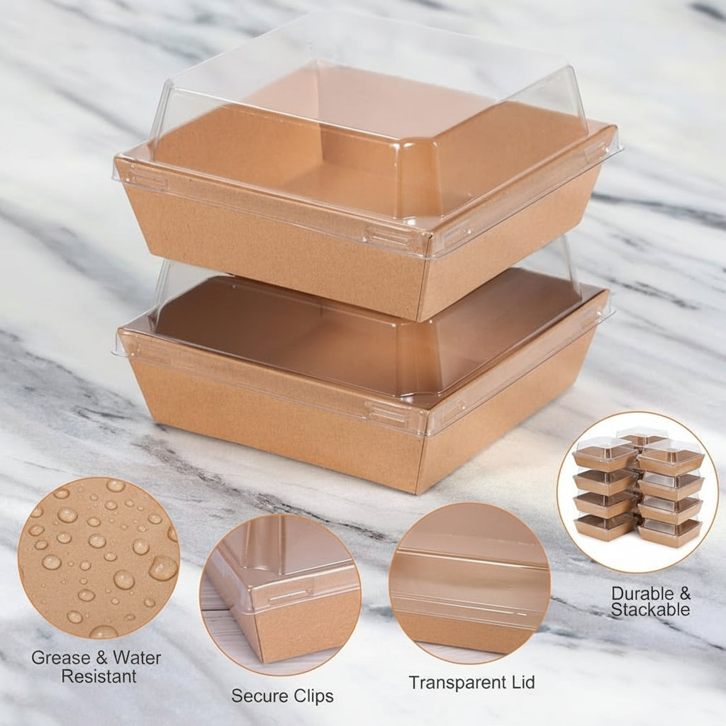 Brown dessert  Containers