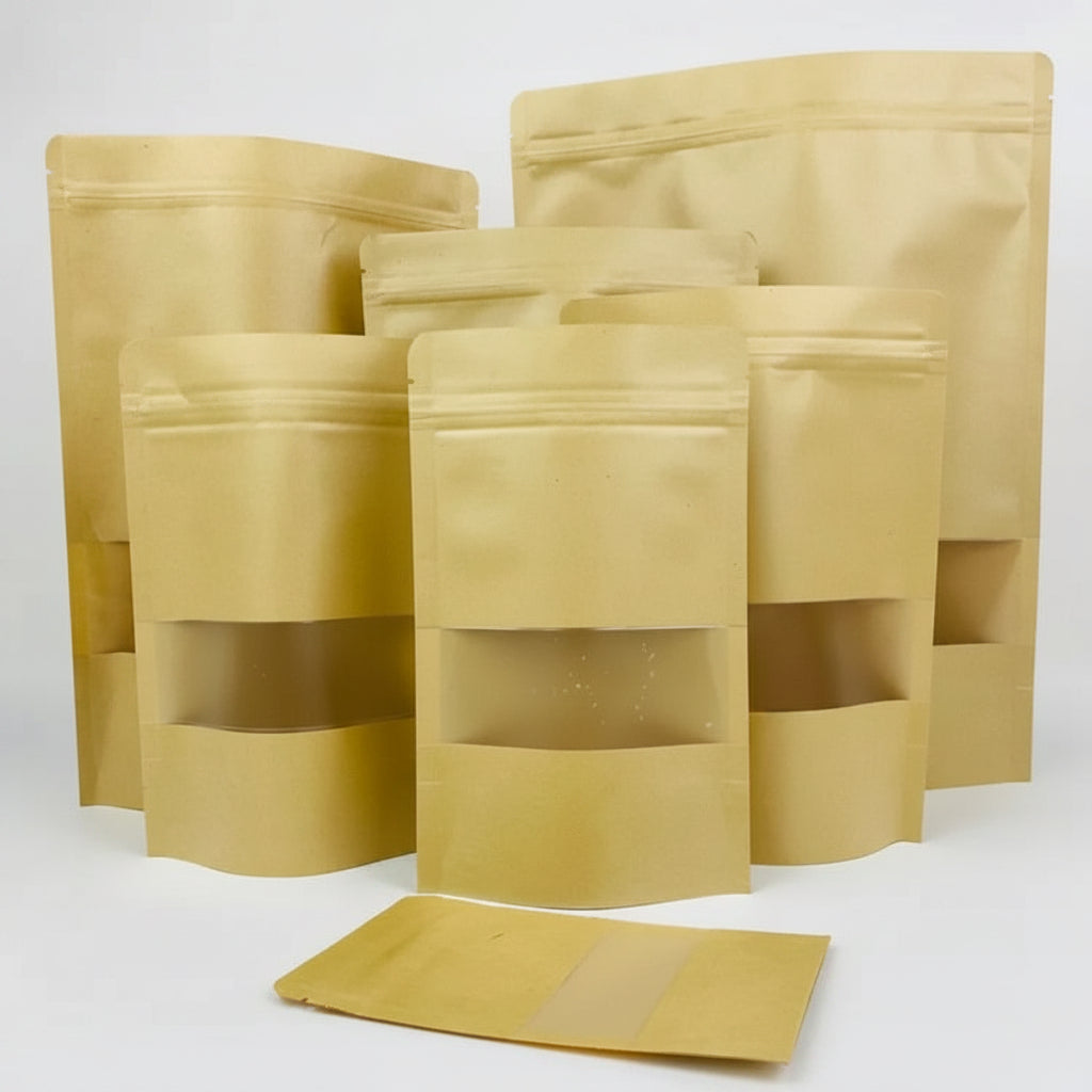 Brown Kraft Ziplock Bags