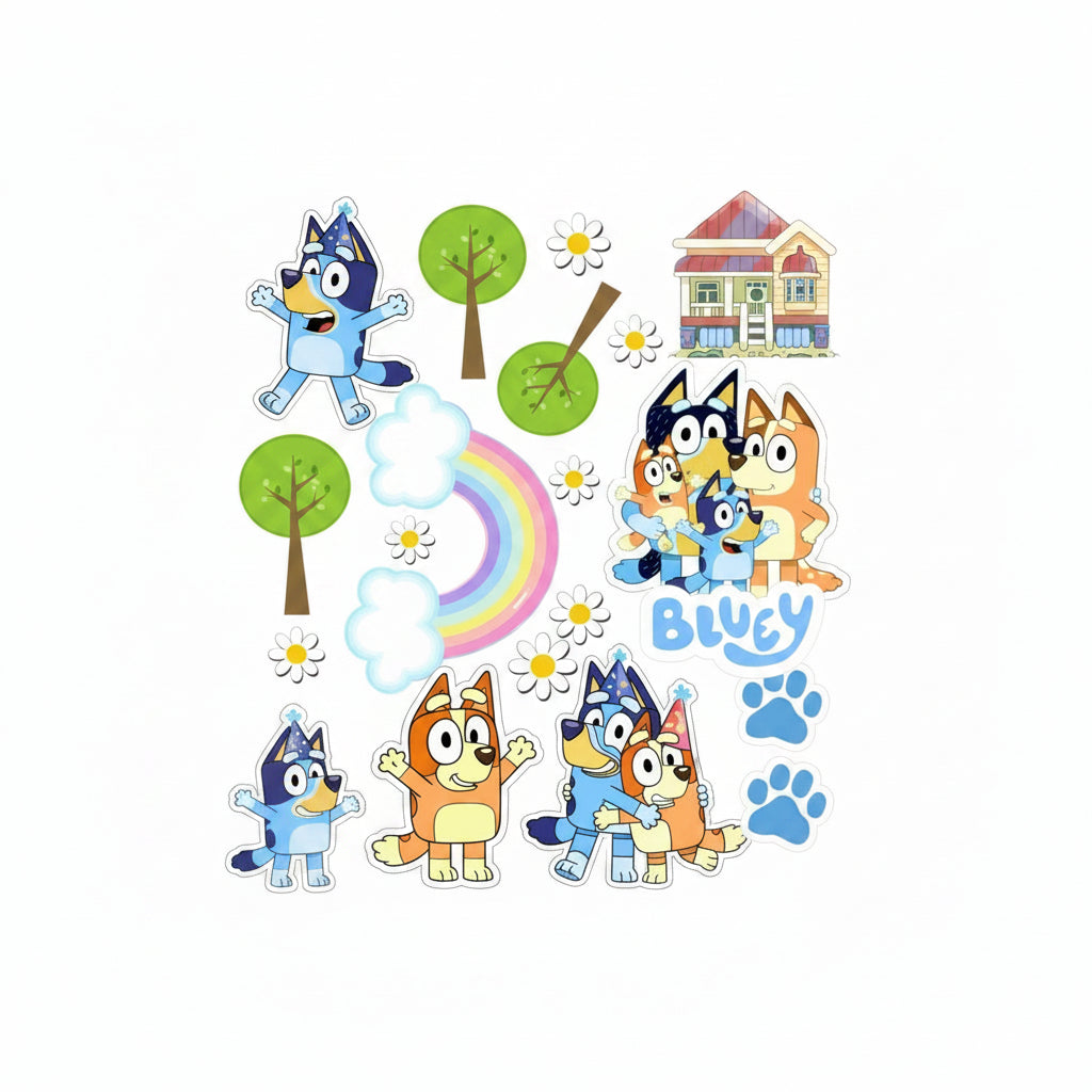 Bluey Customized Cartoon Themed   toppers