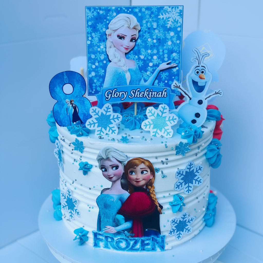 Elsa Customized Cartoon Themed   toppers