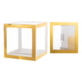 Shinny Gold Transparent Cake Box