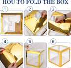 Shinny Gold Transparent Cake Box