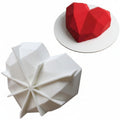 Geometric Silicon Heart Mold Large