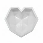 Geometric Silicon Heart Mold Large
