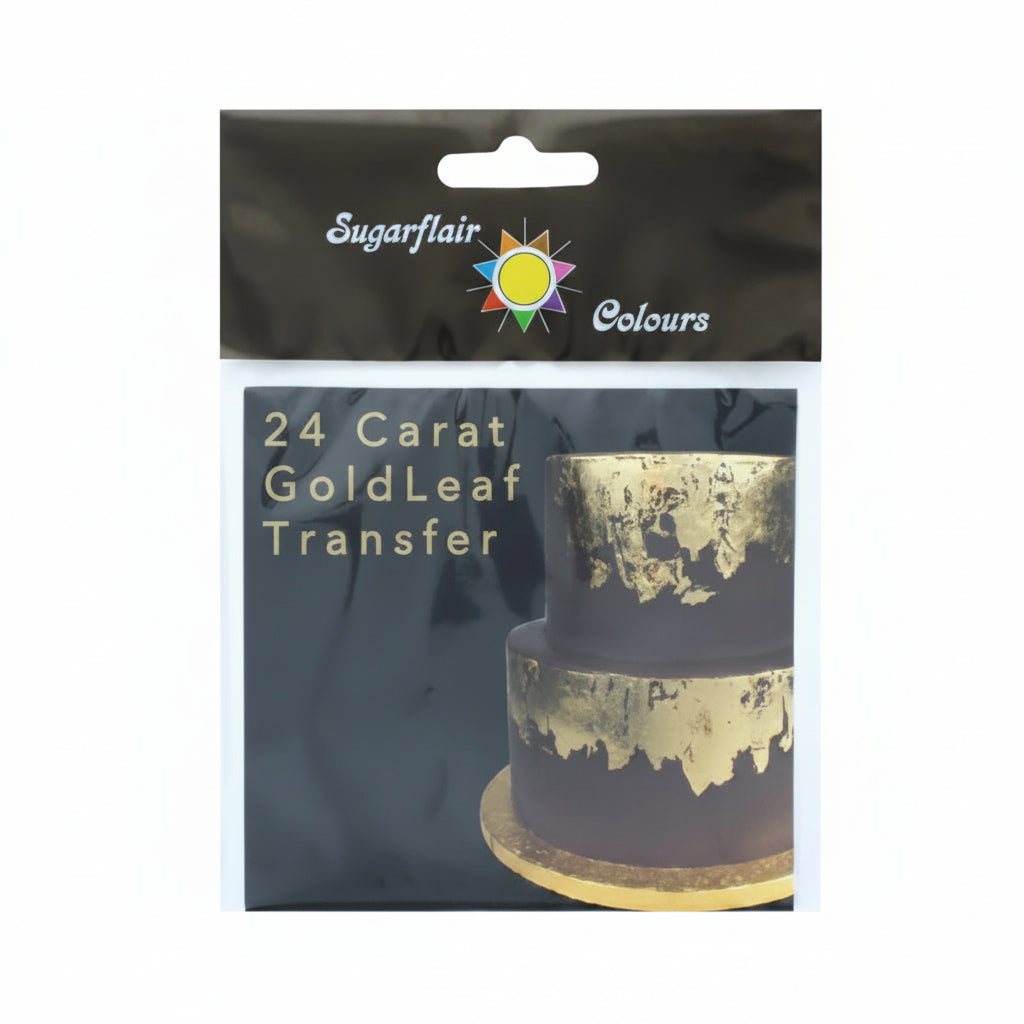 Sugarflair Edible Metallic Sheets | 24 Carat Leaf Transfers
