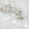 Snowflake Plunger Cutters – Set Of 3 | Festive Fondant & Cookie Cutters