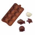 Sea Mold 3D (8-Hole) – Ocean-Inspired Silicone Mold For Cakes & Desserts