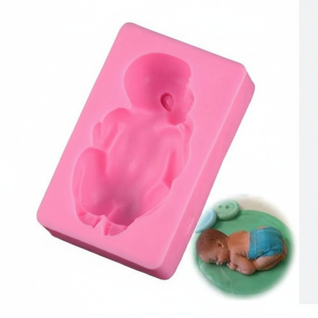 Sleeping Silicone Baby Mold Big