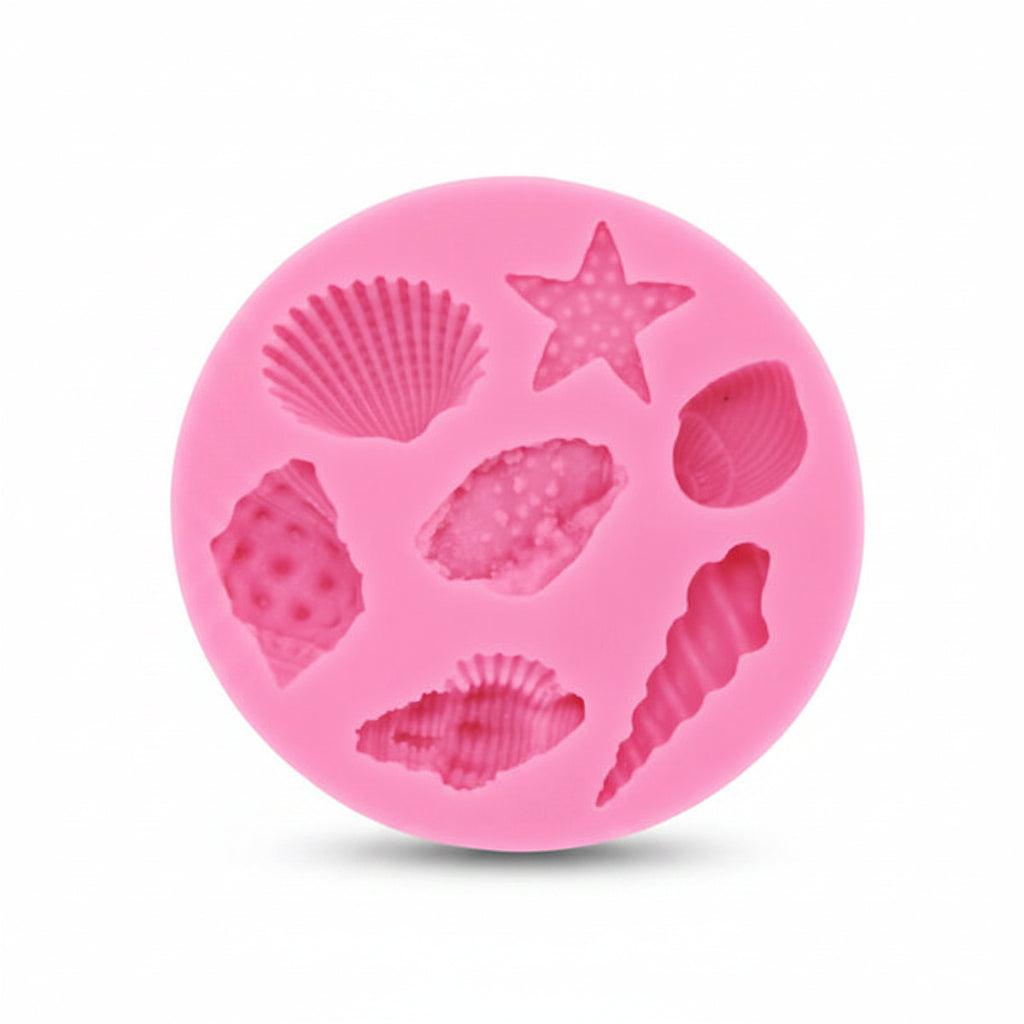 Pink Silicone Sea Mold – Ocean-Inspired Fondant & Chocolate Mold