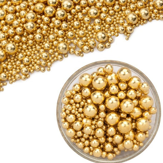 Mixed Size Edible Sugar Pearls – Textured Cake Decorations