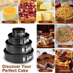 Round Spring Foam Tins ( non stick ) 4pc set