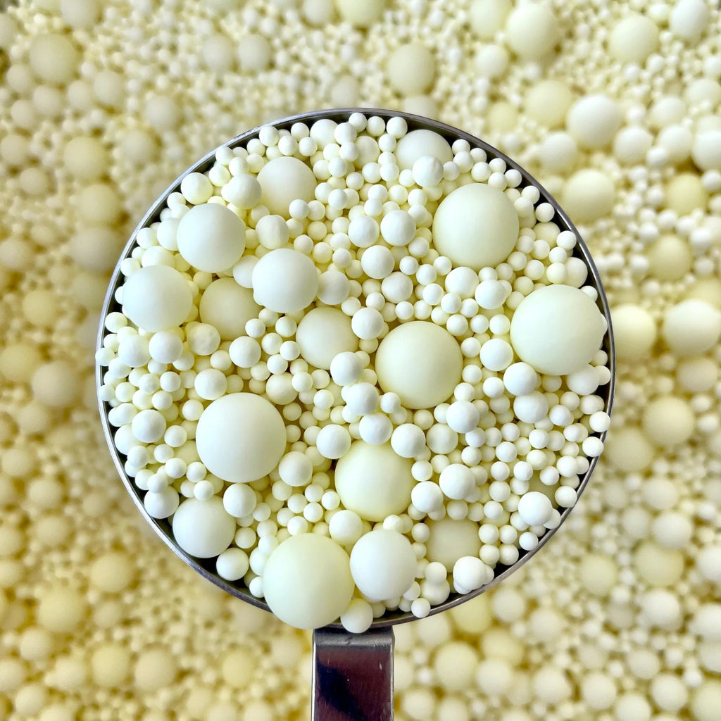 Mixed Size Edible Sugar Pearls – Textured Cake Decorations