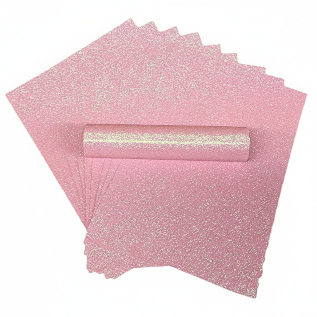 Light Pink Glitter Paper
