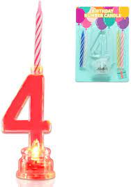 LED Number Candle – Light-Up Cake Topper
