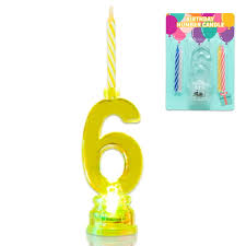 LED Number Candle – Light-Up Cake Topper