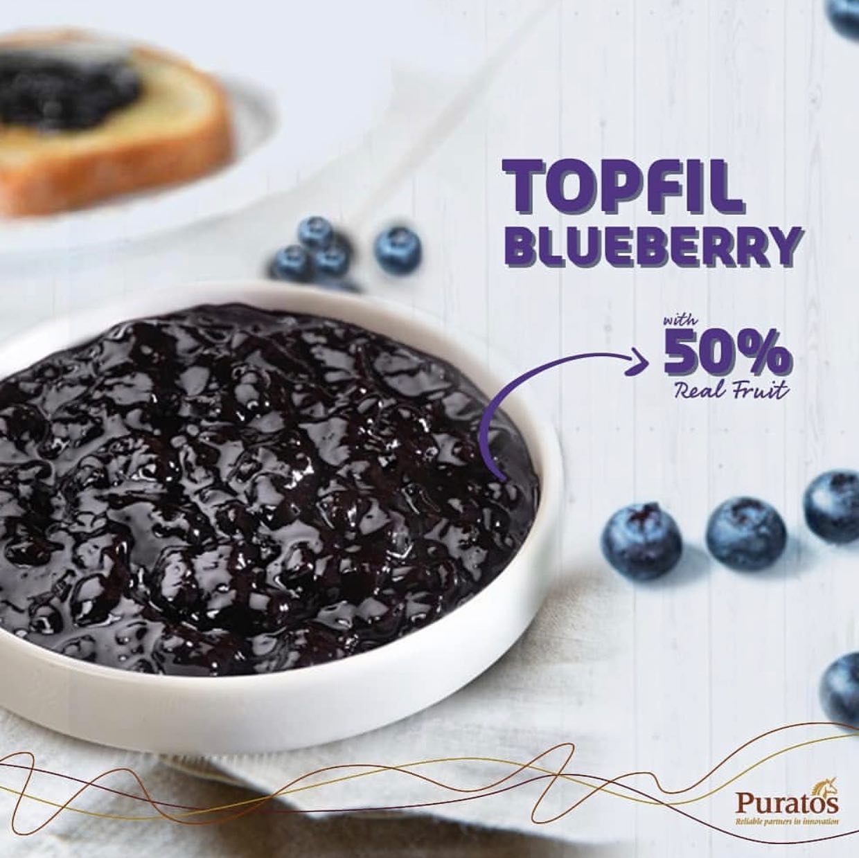 Puratos Topfil Myrtille Blueberry Filling