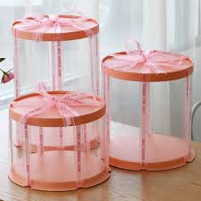 PVC Round Cake Box – Crystal-Clear Packaging for Tall & Standard Cakes (Multiple Diameters)