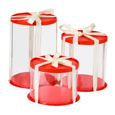 PVC Round Cake Box – Crystal-Clear Packaging for Tall & Standard Cakes (Multiple Diameters)