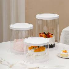 PVC Round Cake Box – Crystal-Clear Packaging for Tall & Standard Cakes (Multiple Diameters)