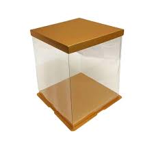 PVC Square Cake Box – Clear Display Packaging for Cakes & Desserts (Multiple Sizes)