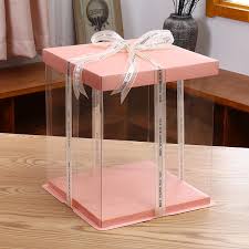 PVC Square Cake Box – Clear Display Packaging for Cakes & Desserts (Multiple Sizes)