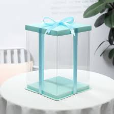 PVC Square Cake Box – Clear Display Packaging for Cakes & Desserts (Multiple Sizes)
