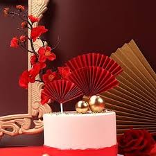 PAPER FAN TOPPER 1PAIR