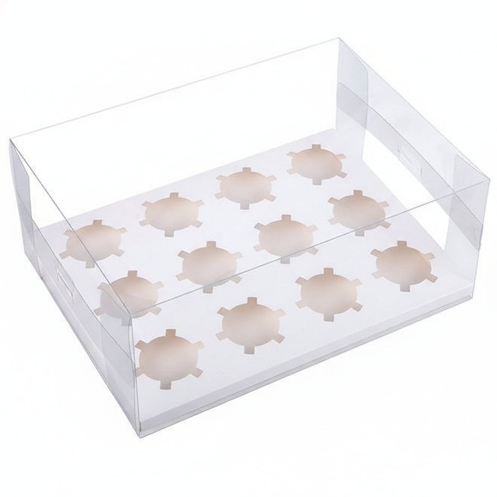 12 hole Clear Cupcake Boxes