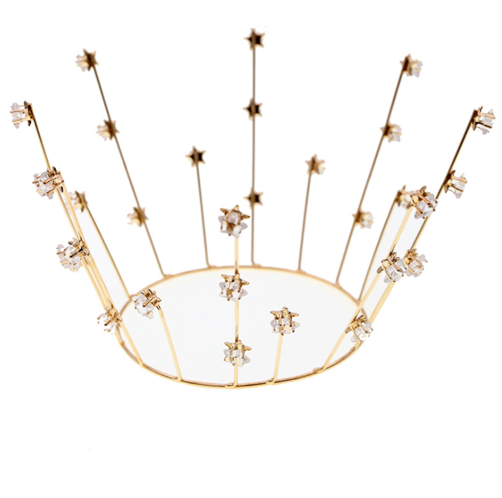 Fancy Gold Cake Crown