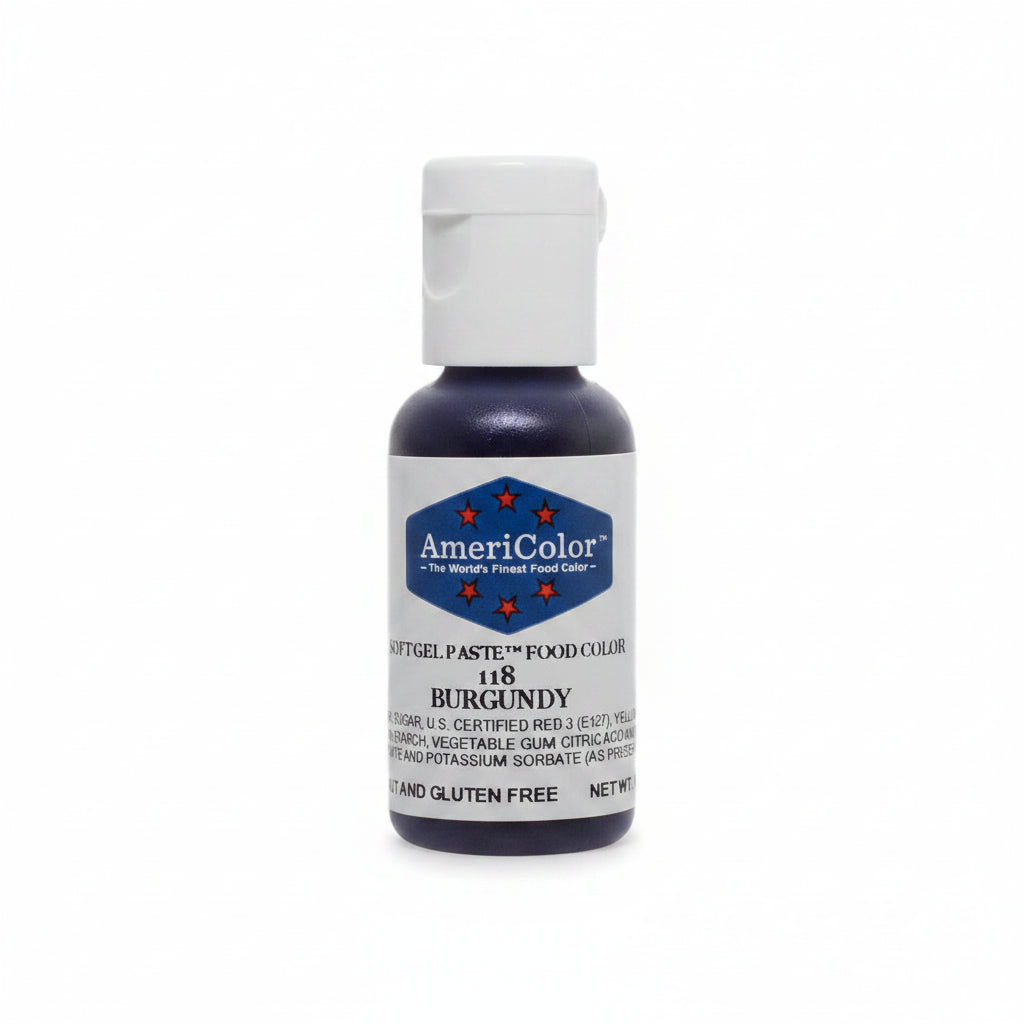 Americolor Burgundy Soft Gel Paste Food Color 21gms