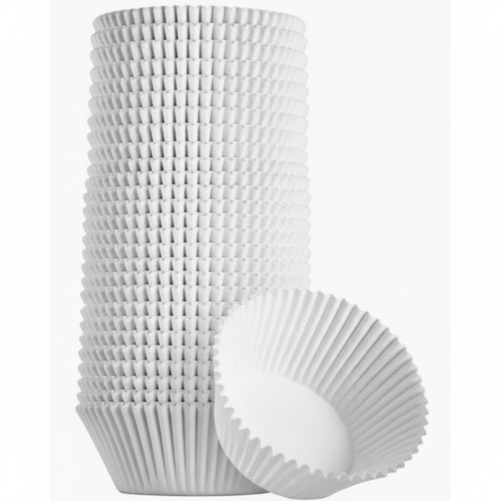 125mm White Cupcake Cases 500pcs