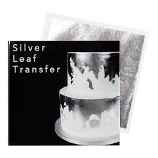 Sugarflair 24 Carat Silver Leaf Transfer – Edible Metallic Sheets