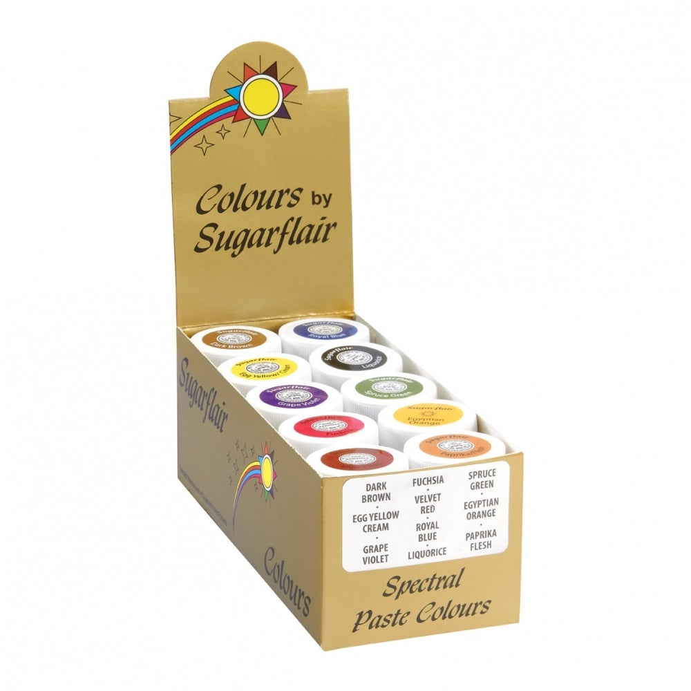 Sugarflair Spectral Paste Colours – Vibrant Edible Food Colouring for Cake Decorating