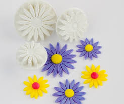 Sunflower Plunger Cutter – Fondant & Cookie Cutter for Cake Decorating (3pcs Set)