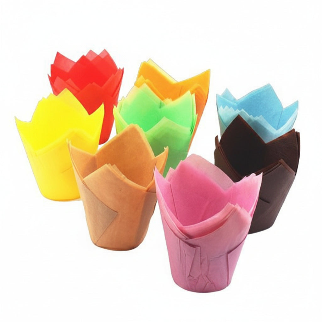 Tulip Cases 50Pcs (15X15Cm) | Muffins & Cupcakes