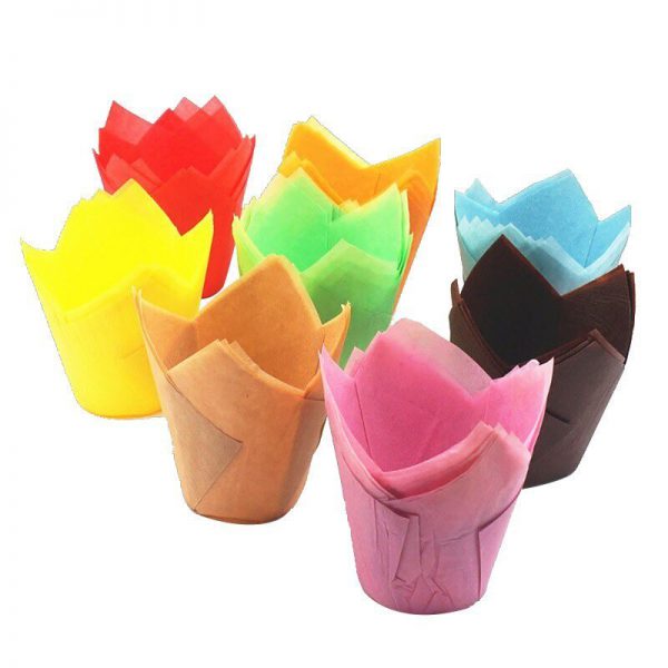 Tulip Cases 50Pcs (15X15Cm) | Muffins & Cupcakes