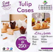 Tulip Cupcake Cases – Elegant Muffin & Cupcake Liners for Baking & Display